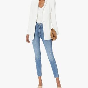 The Drop Women's Classic White Blazer